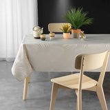 Plumette Linen – Damastduk med vävt palmbladsmönster – 140 x 240 cm, miljö
