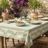Ramatuelle Grön – Rektangulär provenceduk 155 x 250 cm