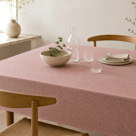 Nordfavn Roa Tinto Gammelrosa – Extra bred textilvaxduk i dämpat rosa, 180 cm