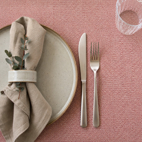 Nordfavn Roa Tinto Gammel Rosa – Jacquardvävd textilvaxduk med melerad struktur