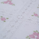 Rose Trellis – Spetsvaxduk med rosa rosrutor