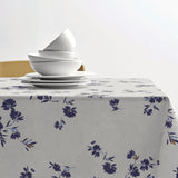 Silhouette Cloud Grey - Södahl textilvaxduk i 100 % bomull med glidskydd