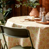 Slice Me Up Nude – Captain Cook vaxduk med grafiskt citrusmönster hörn