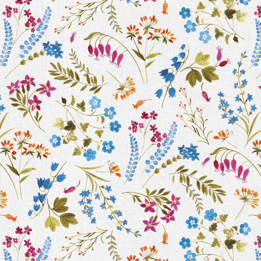 Sommereng – Sommarvaxduk med vilda blommor, mönster