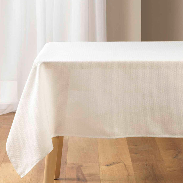 Stella – Damastduk med diskret vävd struktur – 140 x 240 cm