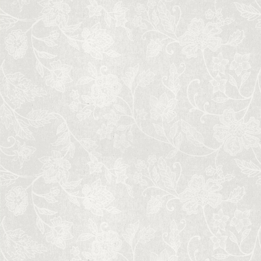 Tamayo Blanco – Jacquardvävd textilvaxduk i offwhite 160 cm bred, mönster