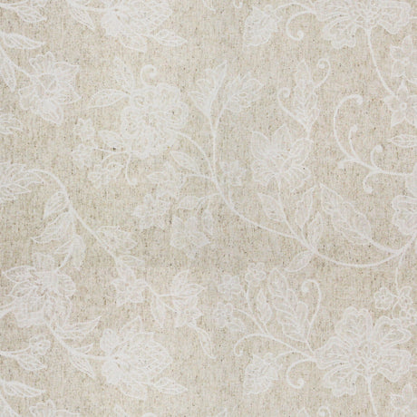 Tamayo Lino – Jacquardvävd textilvaxduk med diskret blomstruktur, mönster