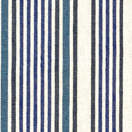 Tarsila – Textilvaxduk med blå tvärgående ränder, mönster