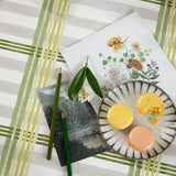 Tea Milady? Linen – Lola vaxduk med randig design, närbild
