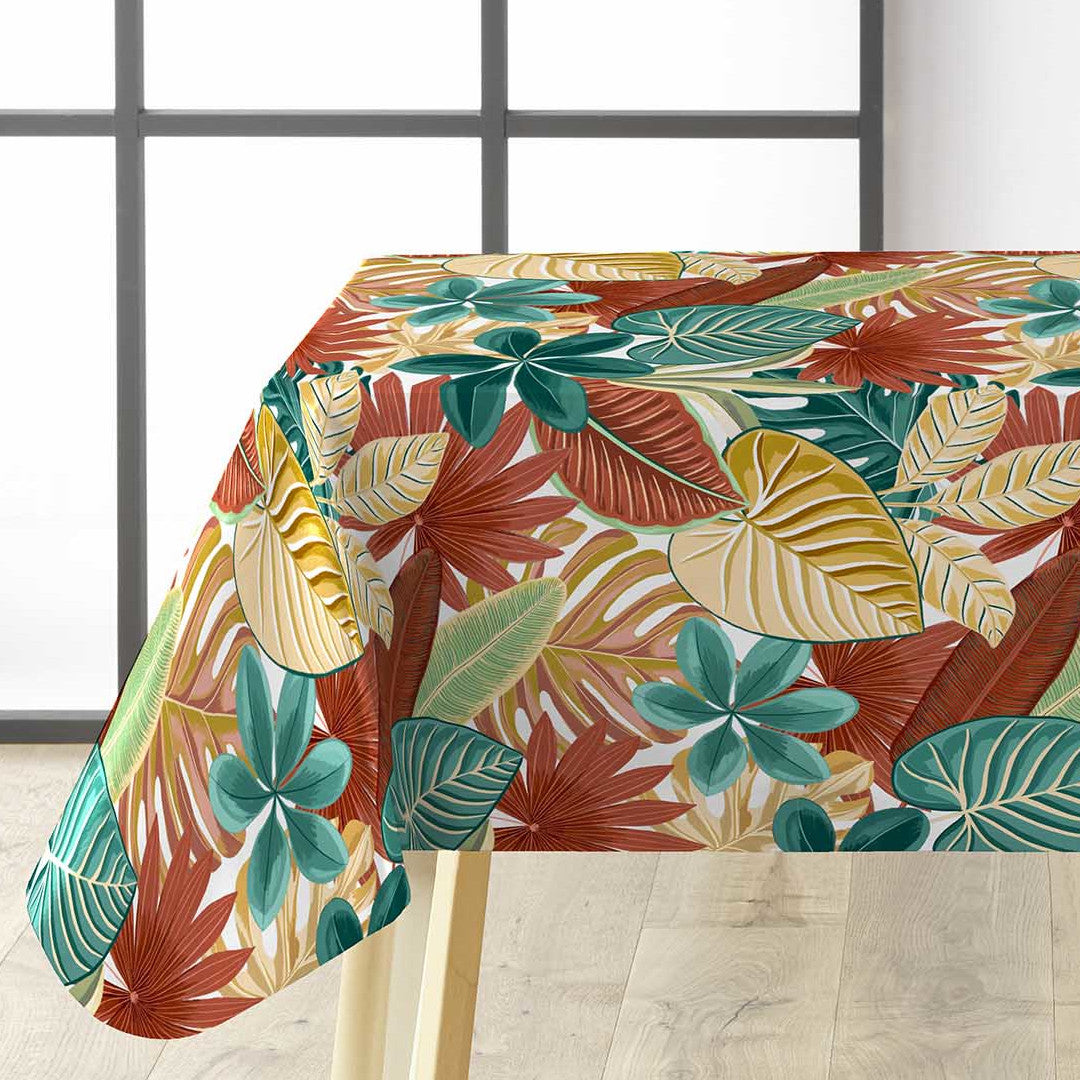 Textilia Ardenia - Vaxduk med dekorativt bladmönster, hörn