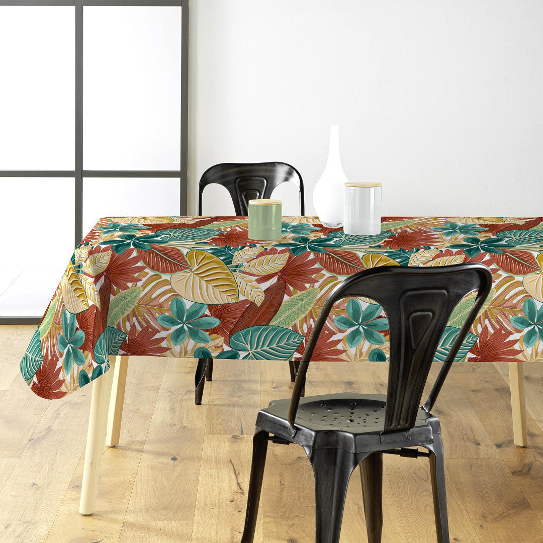 Textilia Ardenia - Vaxduk med dekorativt bladmönster, miljö