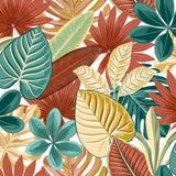 Textilia Ardenia - Vaxduk med dekorativt bladmönster, mönster