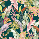 Textilia Galapao - Vaxduk med frodigt bladmönster, mönster