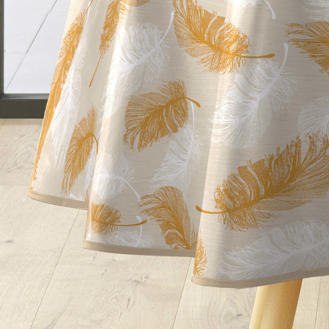 Textilia Glitter Sarina – Rund vaxduk Ø 155 cm, kantband