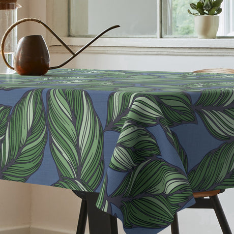 Tropical Garden – Extra kraftig vaxduk med textillook, hörn