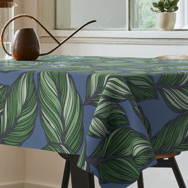 Tropical Garden – Extra kraftig vaxduk med textillook, hörn