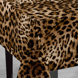 Leopard Luxe Vaxduk – Exotisk dukning med djurprint, hörn