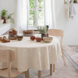 WOW Linneduk, Essence Ivory – Rund Ø 180 cm