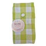 WOW Spring Evergreen – Rutiga tygservetter 45 x 45 cm (4-pack)