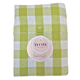 WOW Spring Evergreen – Rutig bomullsduk 150 x 150 cm, förpackning
