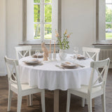 WOW Tradition Swan damastservetter 45 x 45 cm – 4 st. – Vit, rund