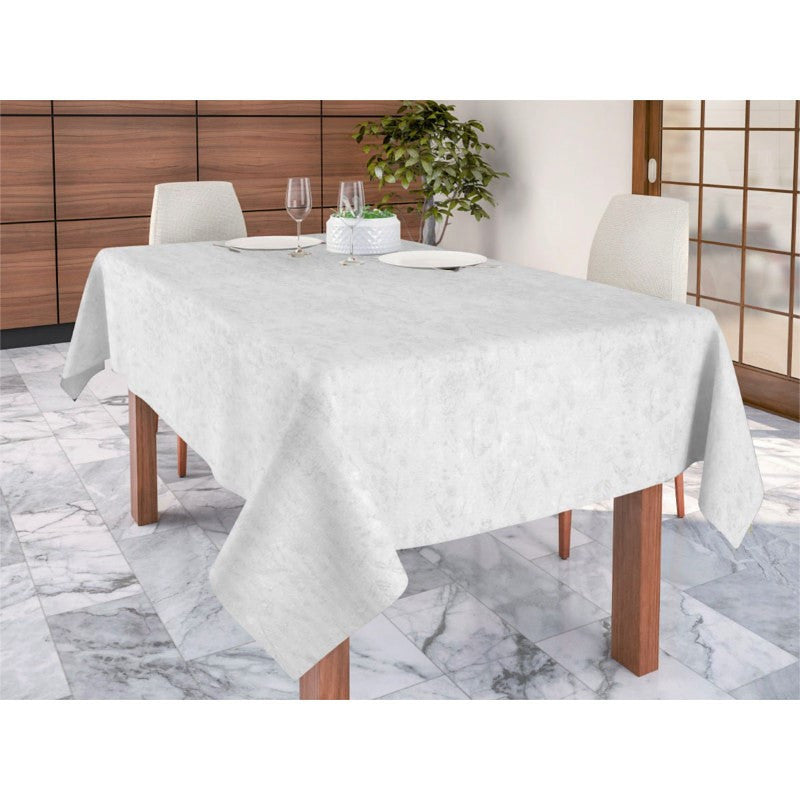Lorrain Vit - Jacquardvävd textilvaxduk, 180 cm