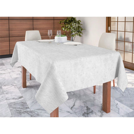 Lorrain Vit - Jacquardvävd textilvaxduk, 180 cm