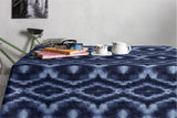 Saura Denim - textilvaxduk med batikliknande design, 140 cm