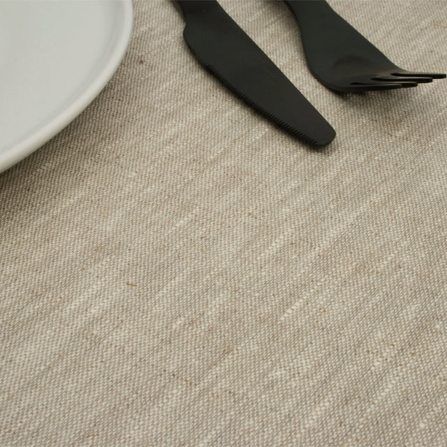 Basic Linen Sand - Textilvaxduk i 100 % linne