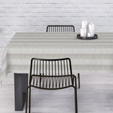 Welss Lino beige, jacquardvävd textilvaxduk, 140 cm bred