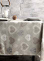 Amancy naturel, Laura Lancelle textilvaxduk med teflon, 155 cm bred