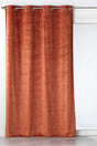 Analia Präglad Velour Terrakotta Orange – Mörkläggningsgardin 140 x 240 cm