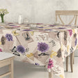 Antique Lila - Romantisk textilvaxduk i ljus beige