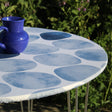 Arapoff Rio - Stonefree Retro, rund textilvaxduk med resårkant - För bord Ø 60 - Ø 170 cm