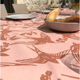 BIRDS Dusty Nut - Notes by Susanne Schjerning - textilvaxduk med glidskydd