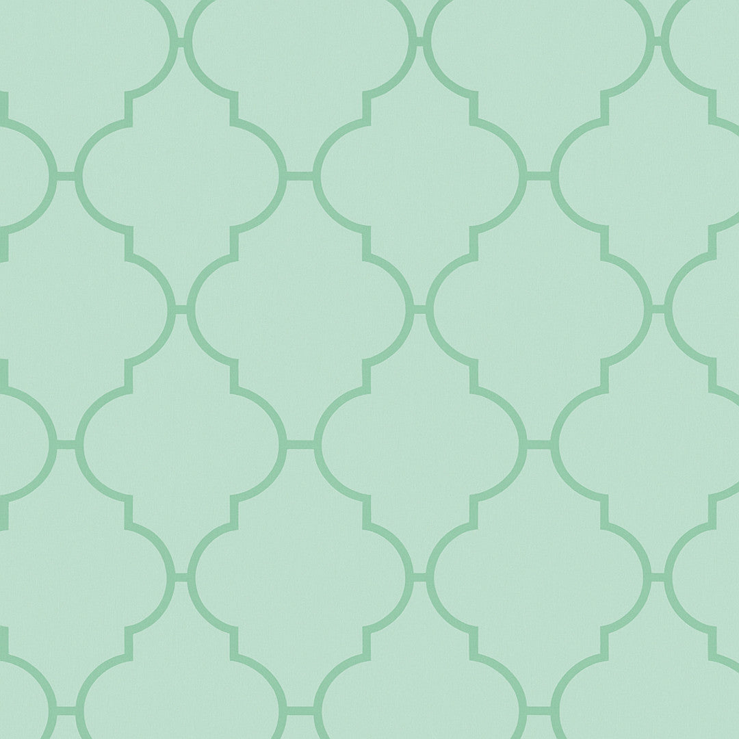 Mjuk Geometri – Vaxduk i mintgrönt, mönster
