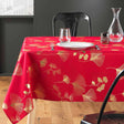 Bloomy Metallic Print - Red/Gold - dukning