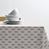 På dukat bord Södahl Boheme Grey, akrylatbelagd textilduk
