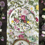 Bordslöpare i linne Rose Flower Garden – Jim Lyngvild