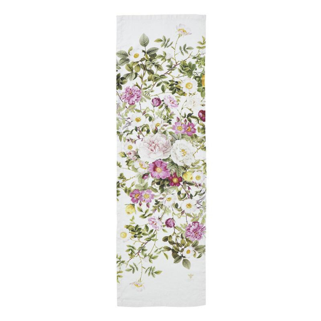 Bordslöpare i linne Rose Flower Garden – Jim Lyngvild
