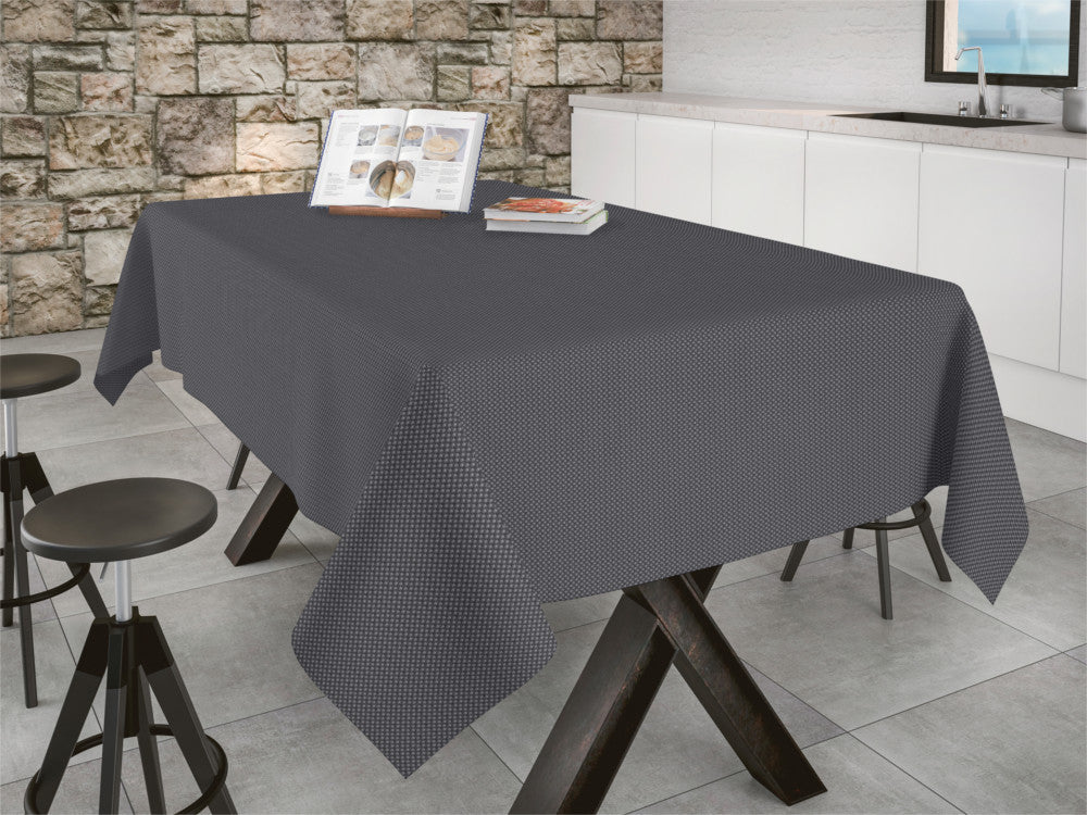 Brocos Carbon - Jacquardvävd textilvaxduk med glidskydd, 160 cm bred