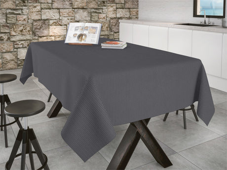 Brocos Carbon - Jacquardvävd textilvaxduk med glidskydd, 160 cm bred