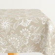 Burliuk Nature - textilvaxduk med vackra vita blommor
