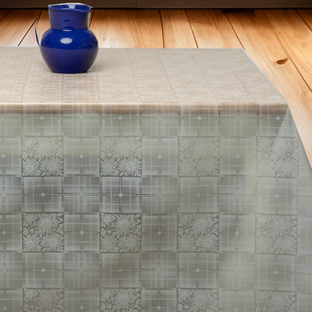 Clarity Square – Transparent vaxduk med klassiskt mönster