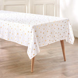 Comète Vit/Guld – Julduk med fläckavvisande behandling 140 x 240 cm, miljö 1