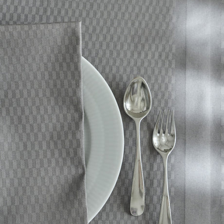 Compliments Damastduk Tile, Silver Grey