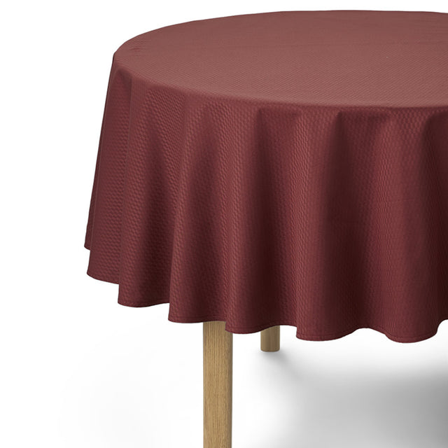 Compliments Damastduk Tile, Wine Red Ø 200 cm