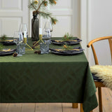 Compliments Ice Damastduk, grön - 160 x 220 cm