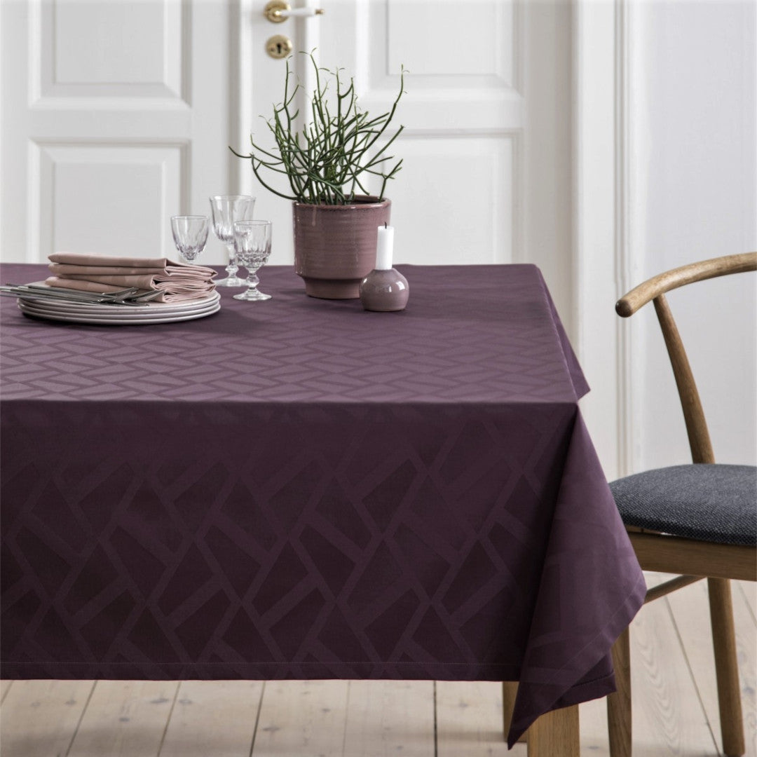 Compliments Ice Damastduk, lila - 160 x 320 cm