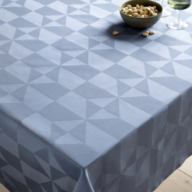 Compliments Wind Damastduk, blå – 160 x 270 cm